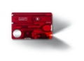Victorinox Schweizer Taschenmesser SwissCard Lite Rot tranparent
